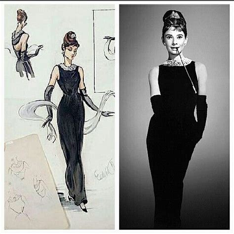 breakfast at tiffany's sketch givenchy|breakfast at tiffany's style dress.